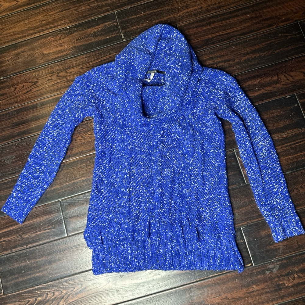 Knit sweater boho casual shawl drapped neck indie long sleeve warm